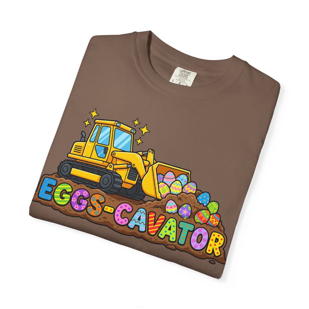 Eggs-Cavator Shirt, Funny Easter Digger Tee, Construction Easter Egg Shirt, Toddler Boy Easter Gift