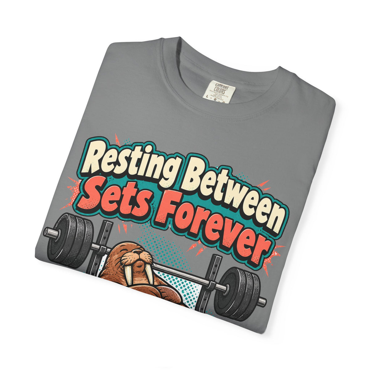 funny gym shirt Resting Between Sets Forever Shirt, Funny Lifting Graphic Shirt, Comfort Colors
