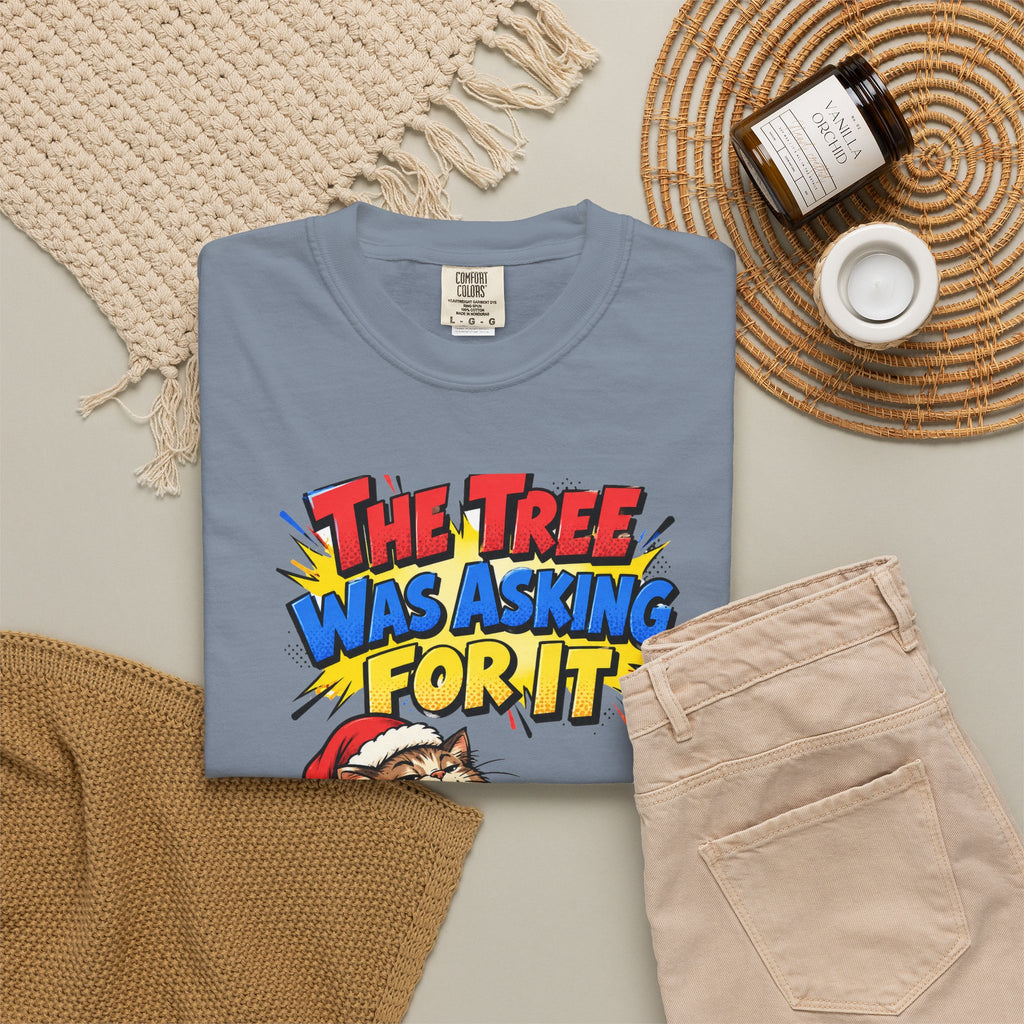 Funny Cat Gift The Tree Was Asking For It Ornament Mug Shirt Christmas Gift for Cat Mom Cat Dad Cat Lover
