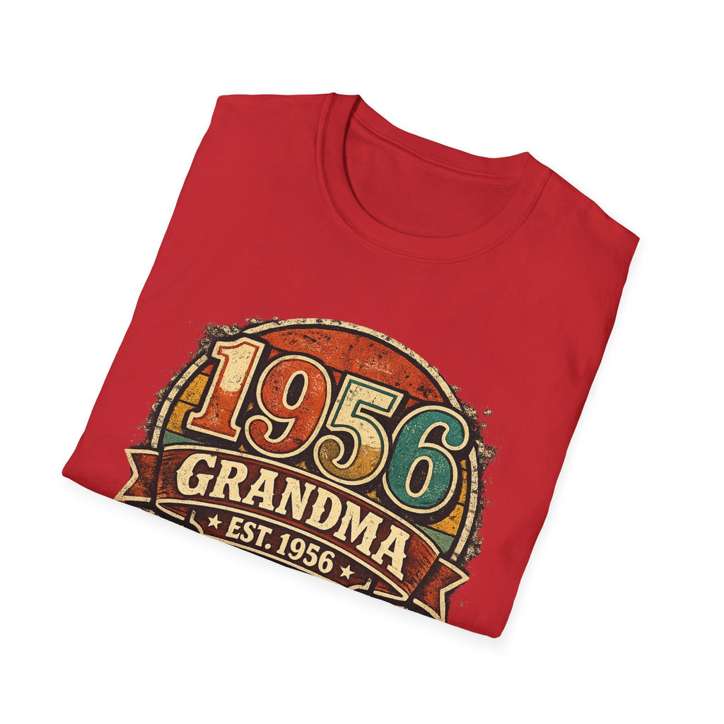1956 Grandma T-Shirt – Vintage Established 1956 Birthday Gift