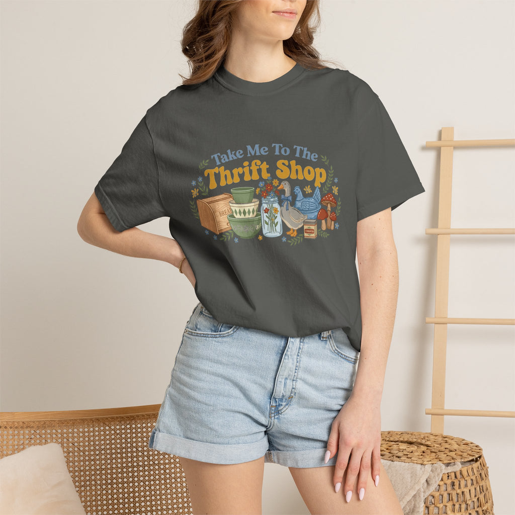 Take Me To The Thrift Shop Wide Shirt, Retro Thrift Finds Tee, Vintage Pyrex Shirt, Thrifter Gift