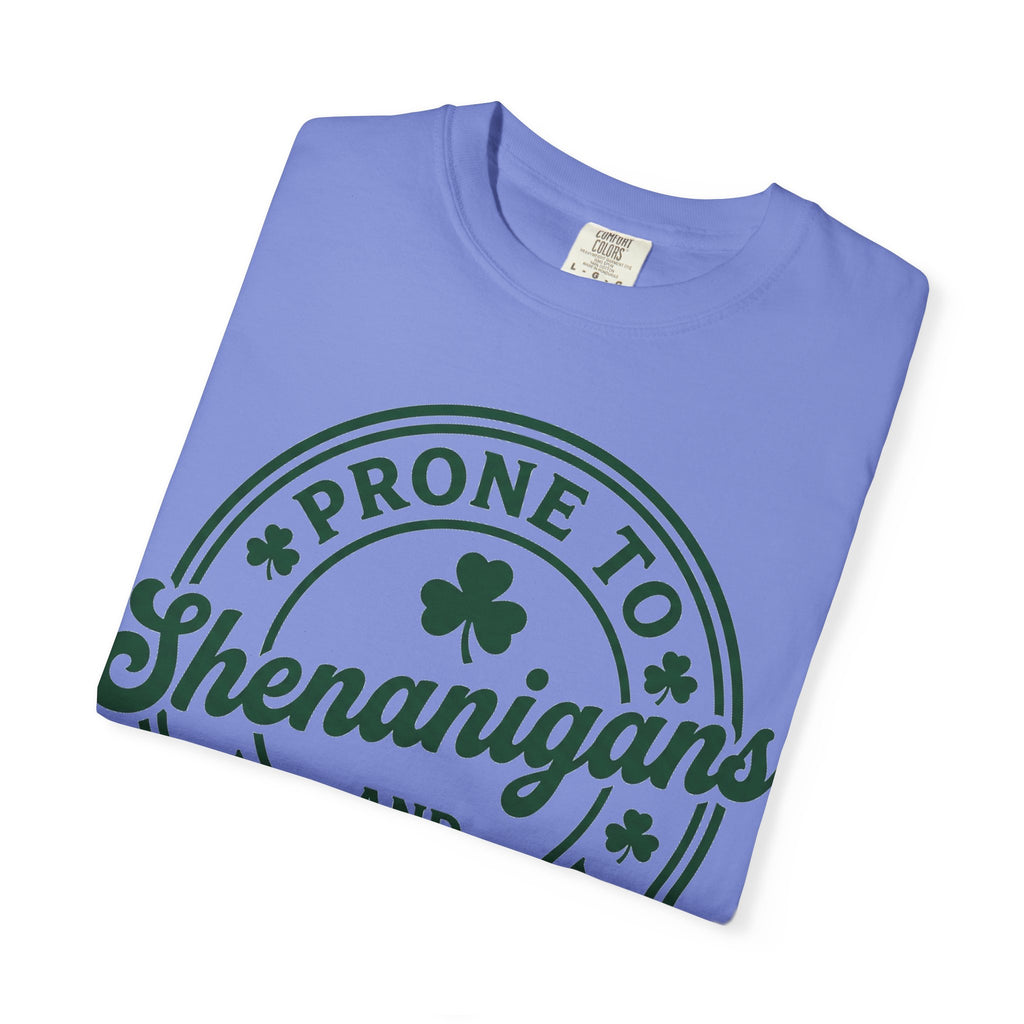 Prone To Shenanigans And Malarkey Bold Shirt, Irish Stamp Badge Tee, Funny St Patricks Shirt, Irish Gift