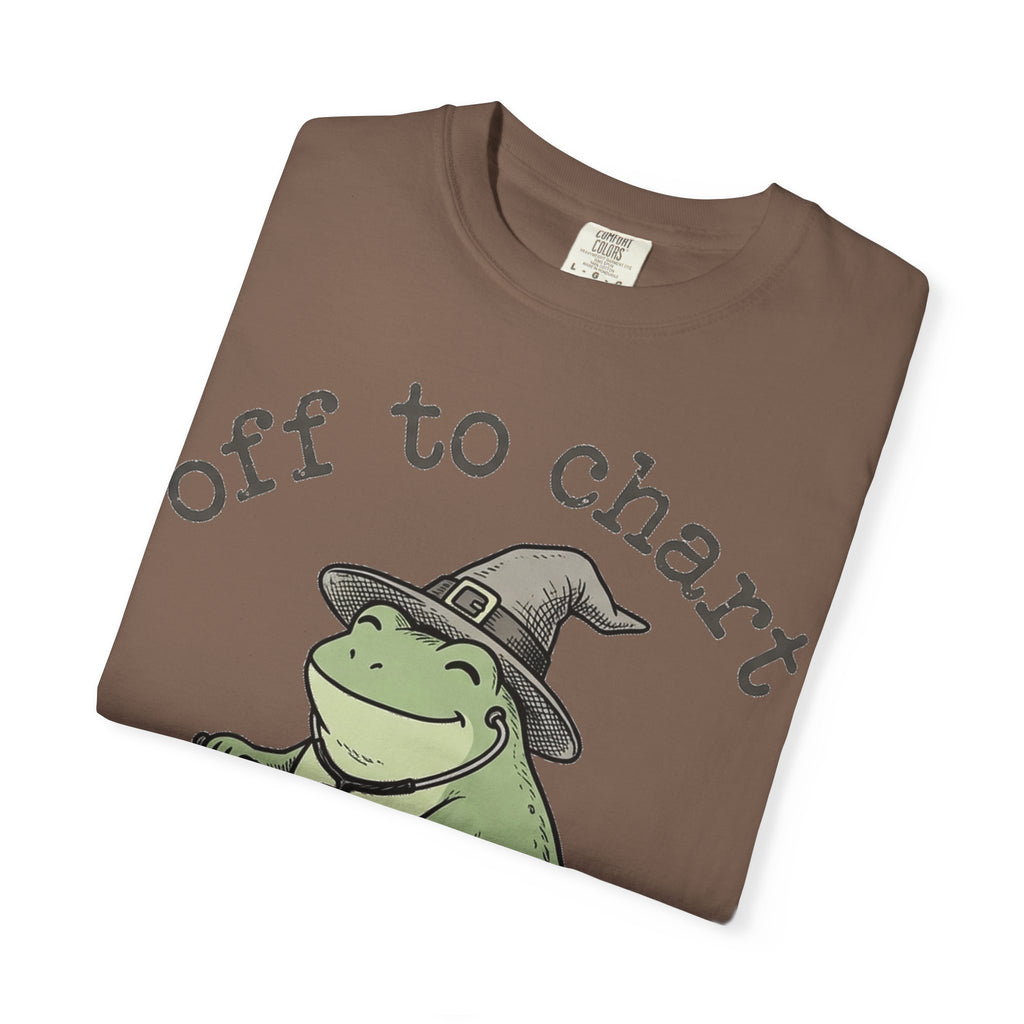Off To Chart Shirt, Funny Witch Frog Nurse Tee, Charting Nurse Scooter Shirt, RN Gift