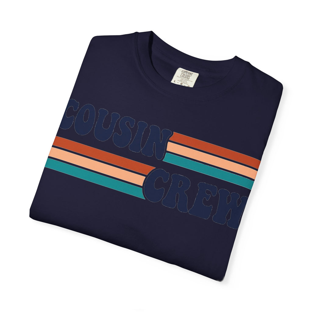 Cousin Crew Retro Stripe Shirt, Vintage Matching Family Tee, Cousin Reunion Shirt, Family Gift