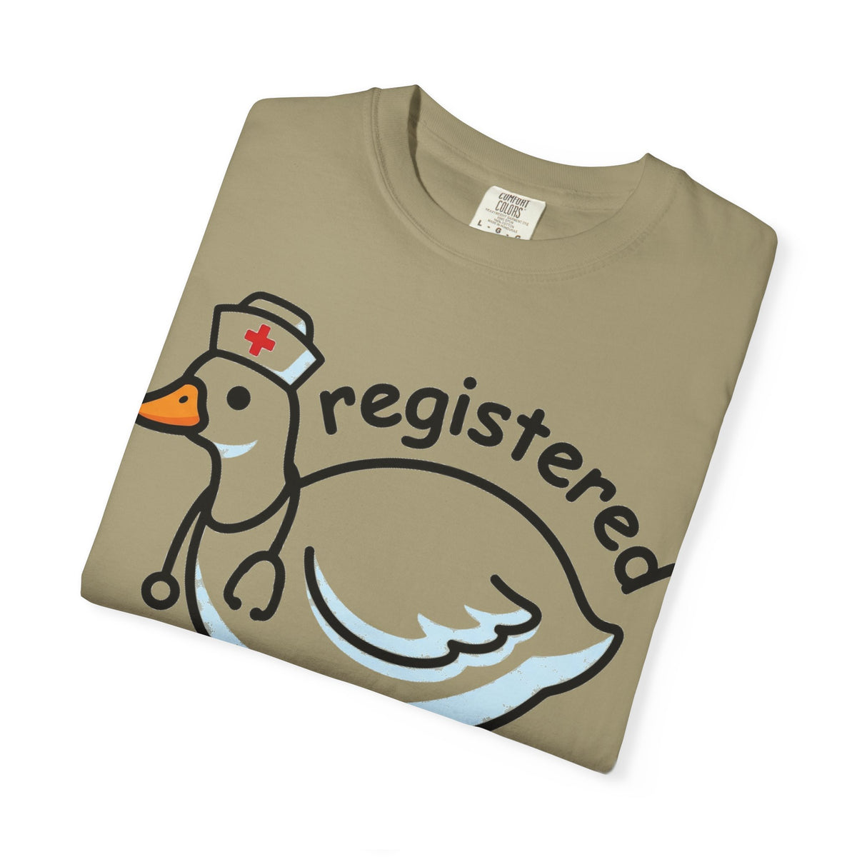 Registered Silly Goose Wide Shirt, Long Neck Nurse Goose Tee, Funny Nurse Shirt, RN Gift