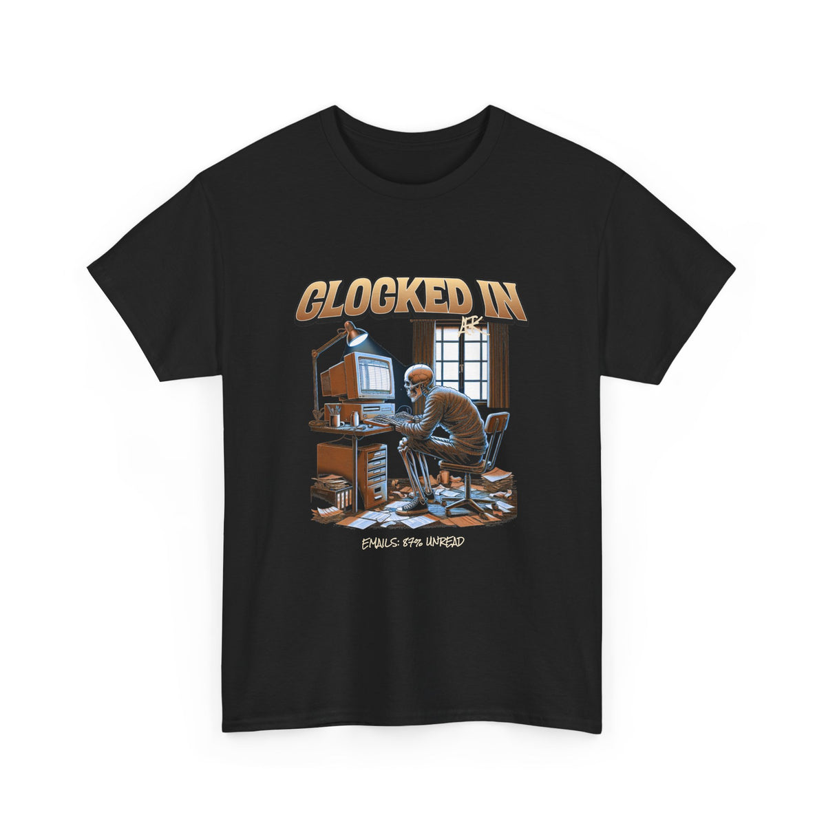 Clocked In AFK T-Shirt | Funny Office Humor Graphic Tee