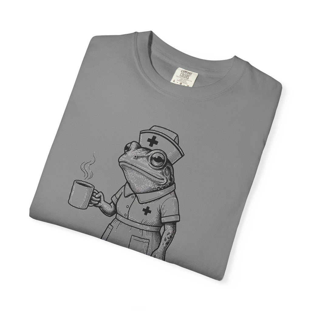 I Have To Ask Weird Stuff Or You'll Die Shirt, Etched Nurse Frog Tee, Funny Triage Shirt, RN Coffee Gift