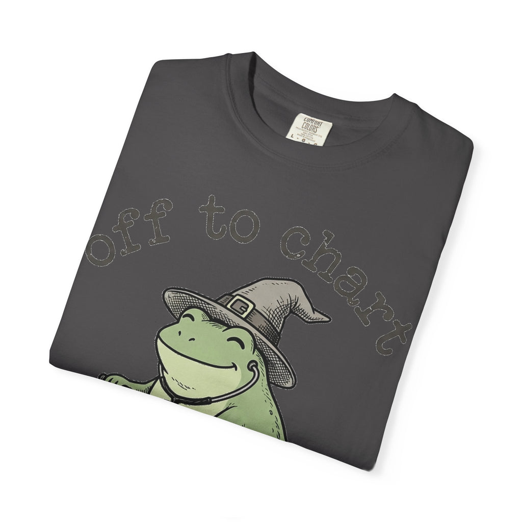 Off To Chart Shirt, Funny Witch Frog Nurse Tee, Charting Nurse Scooter Shirt, RN Gift
