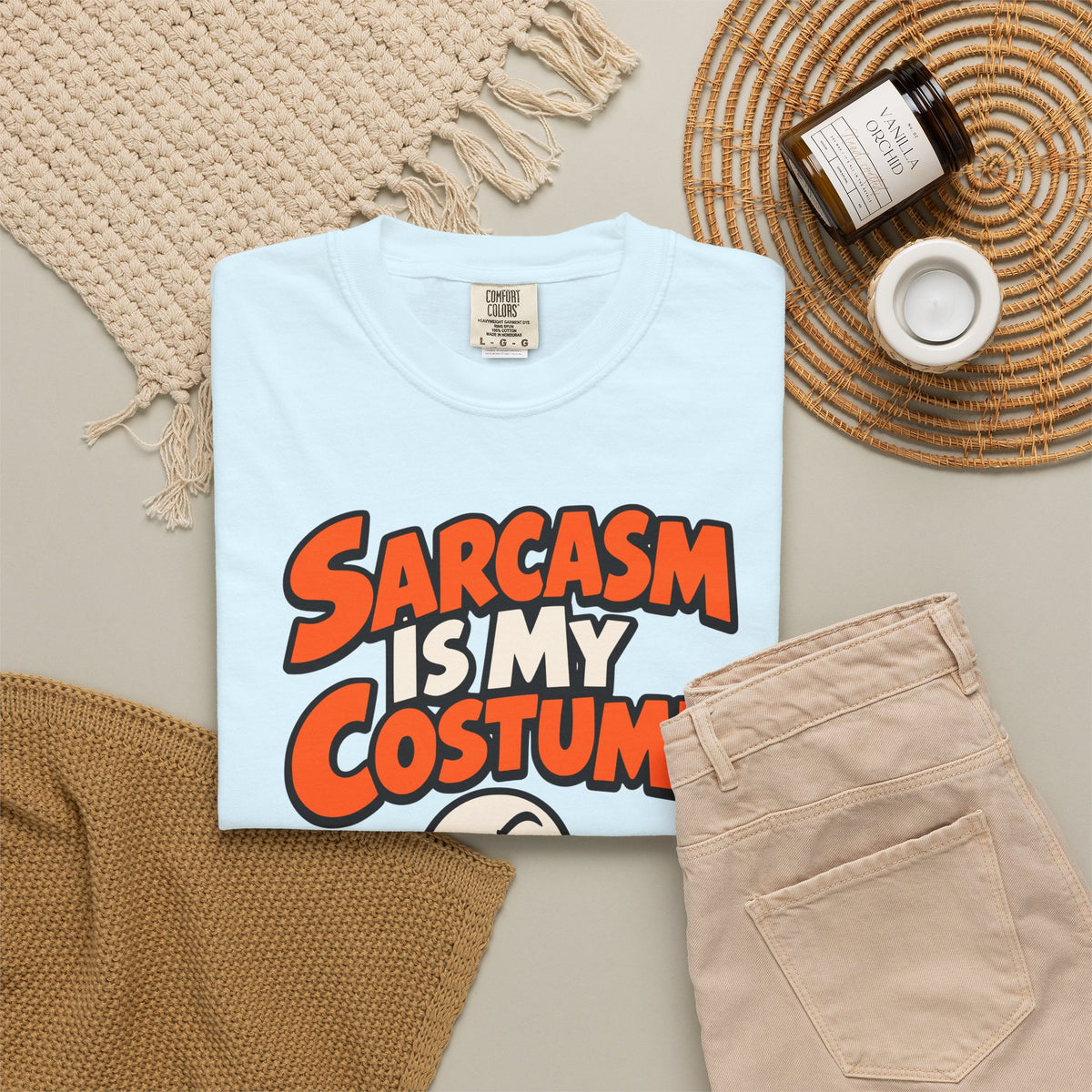 Sarcasm Is My Costume Halloween Shirt, Funny Ghost Tee, Retro Sarcastic Humor