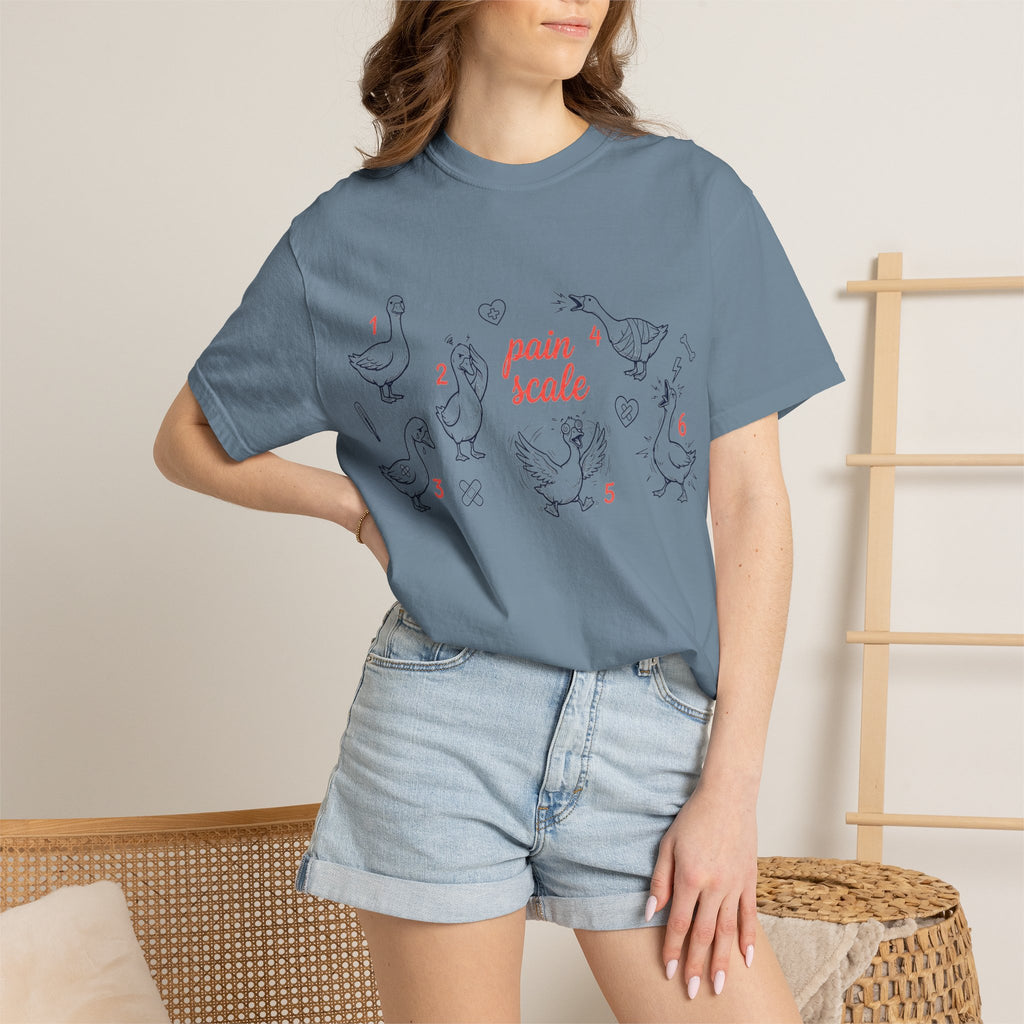 Goose Pain Scale Shirt, Funny Nurse Pain Chart Tee, 1 to 10 Goose Shirt, RN Gift