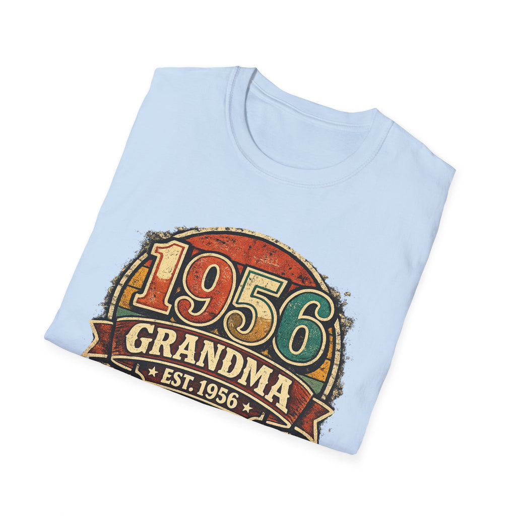 1956 Grandma T-Shirt – Vintage Established 1956 Birthday Gift