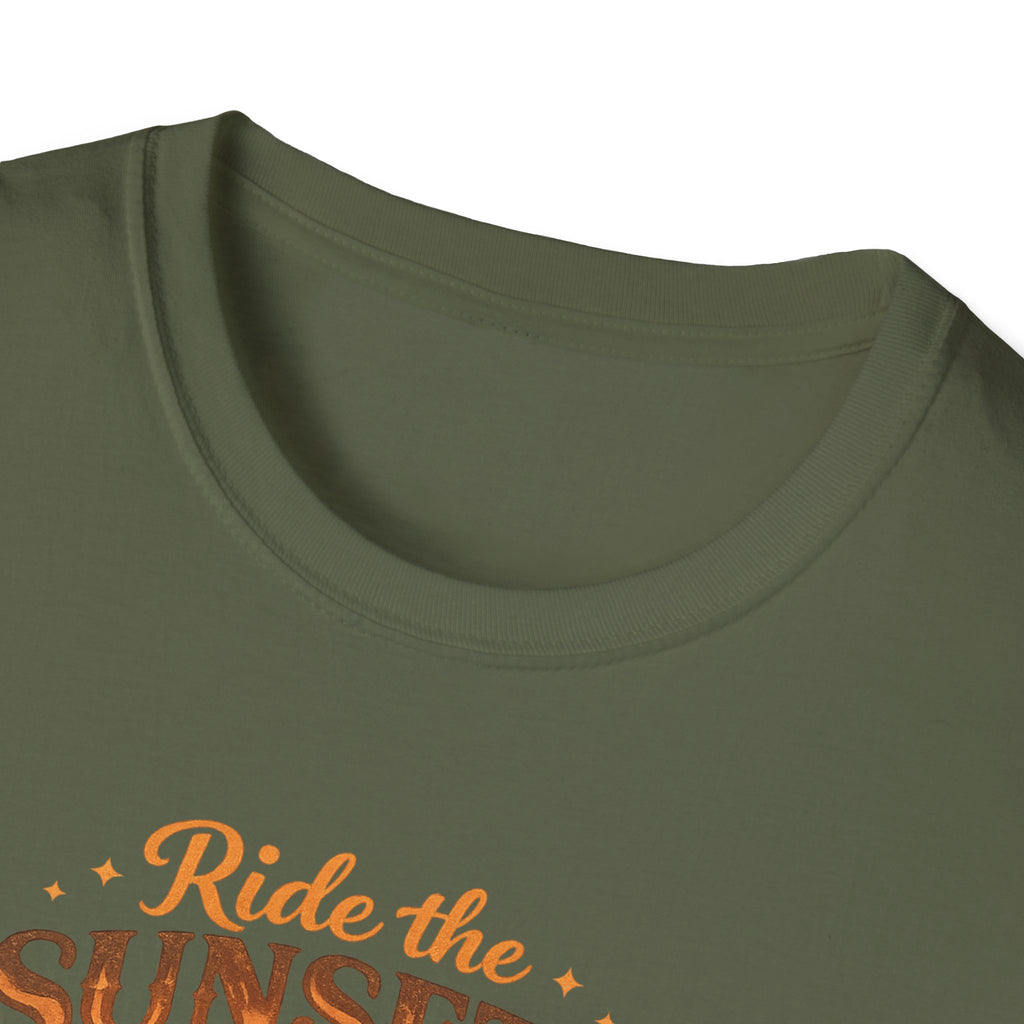 Ride The Sunsets Shirt, Retro Western Horse Tee, Cowgirl Gift