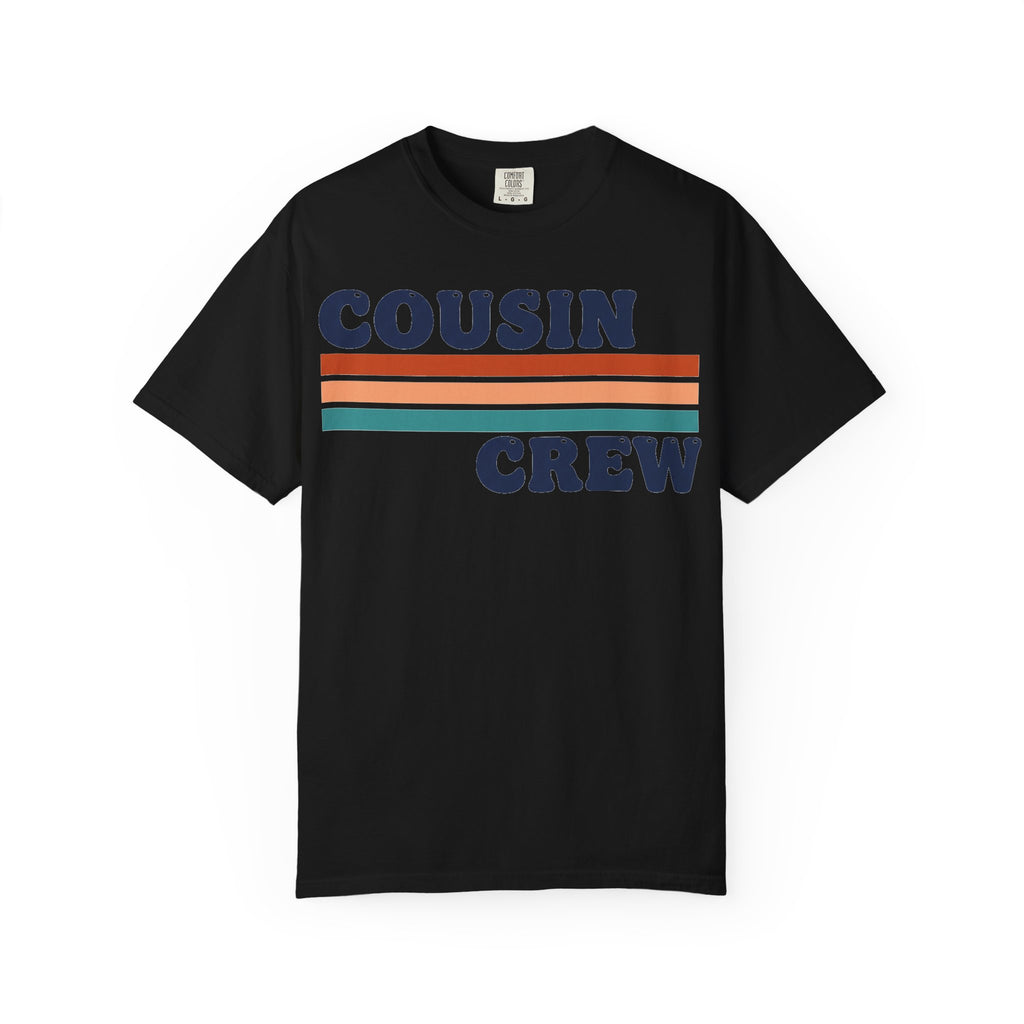 Cousin Crew Stacked Stripe Shirt, Vintage Stripe Family Tee, Matching Cousin Shirt, Reunion Gift