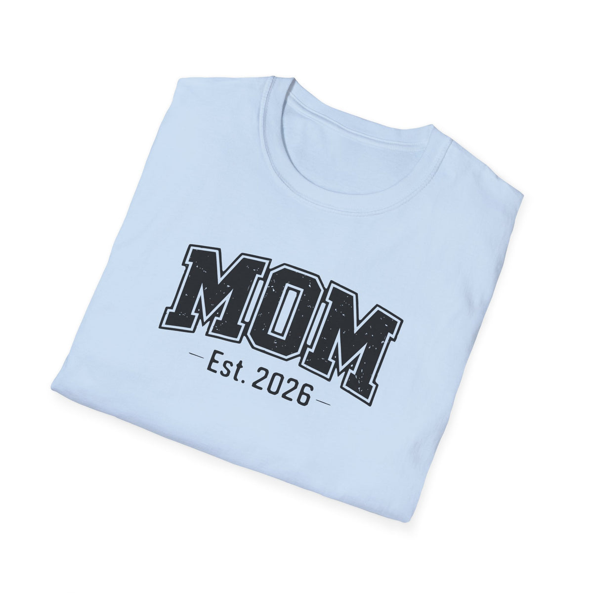 Mom Est. 2026 T-Shirt — Vintage Collegiate New Mom Tee