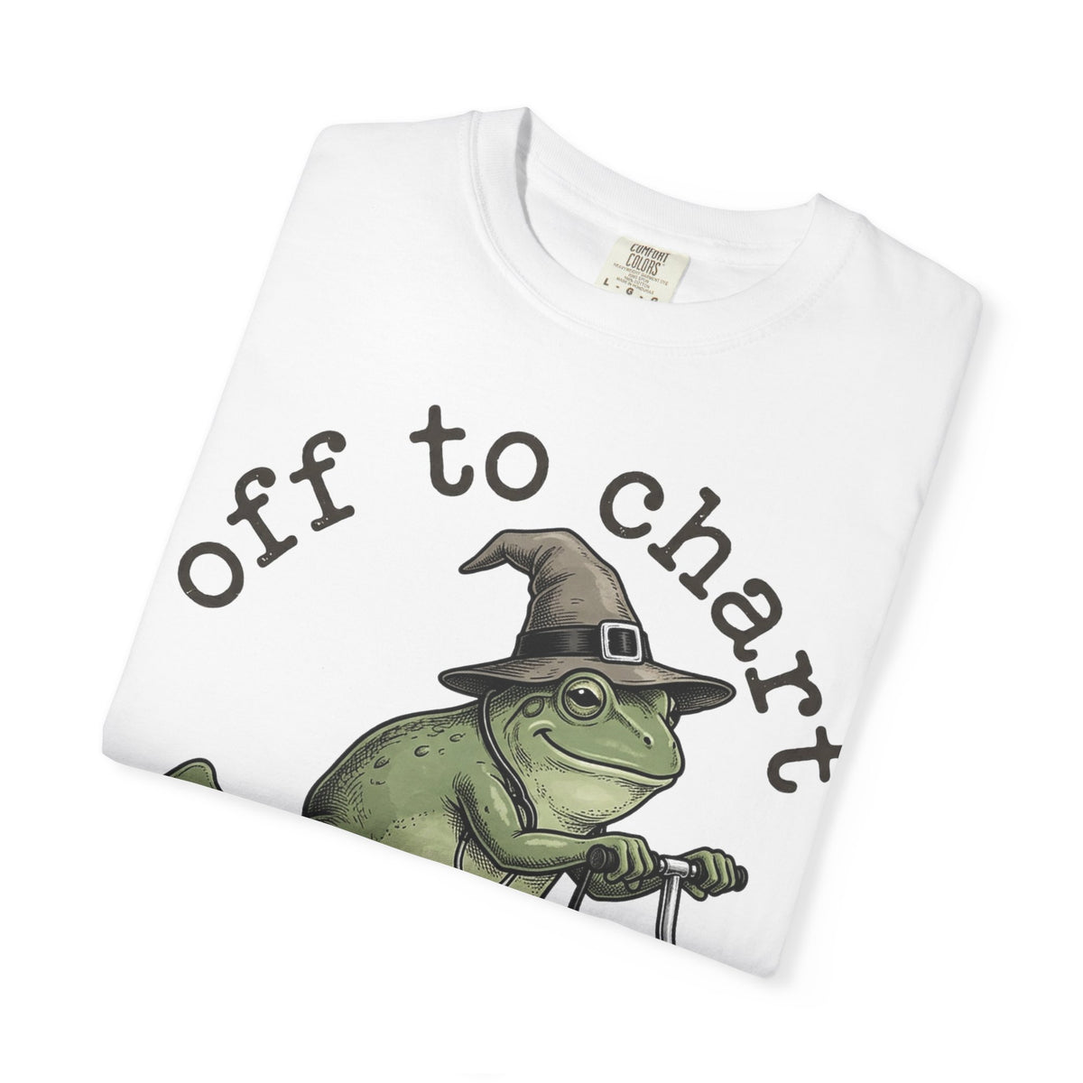Off To Chart Etched Frog Shirt, Vintage Nurse Frog Scooter Tee, Charting Humor Shirt, RN Gift
