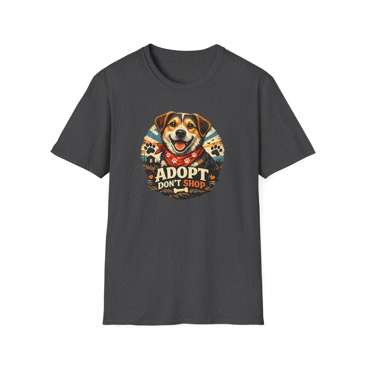 Adopt Don't Shop Dog T-Shirt – Rescue Pet Awareness Tee