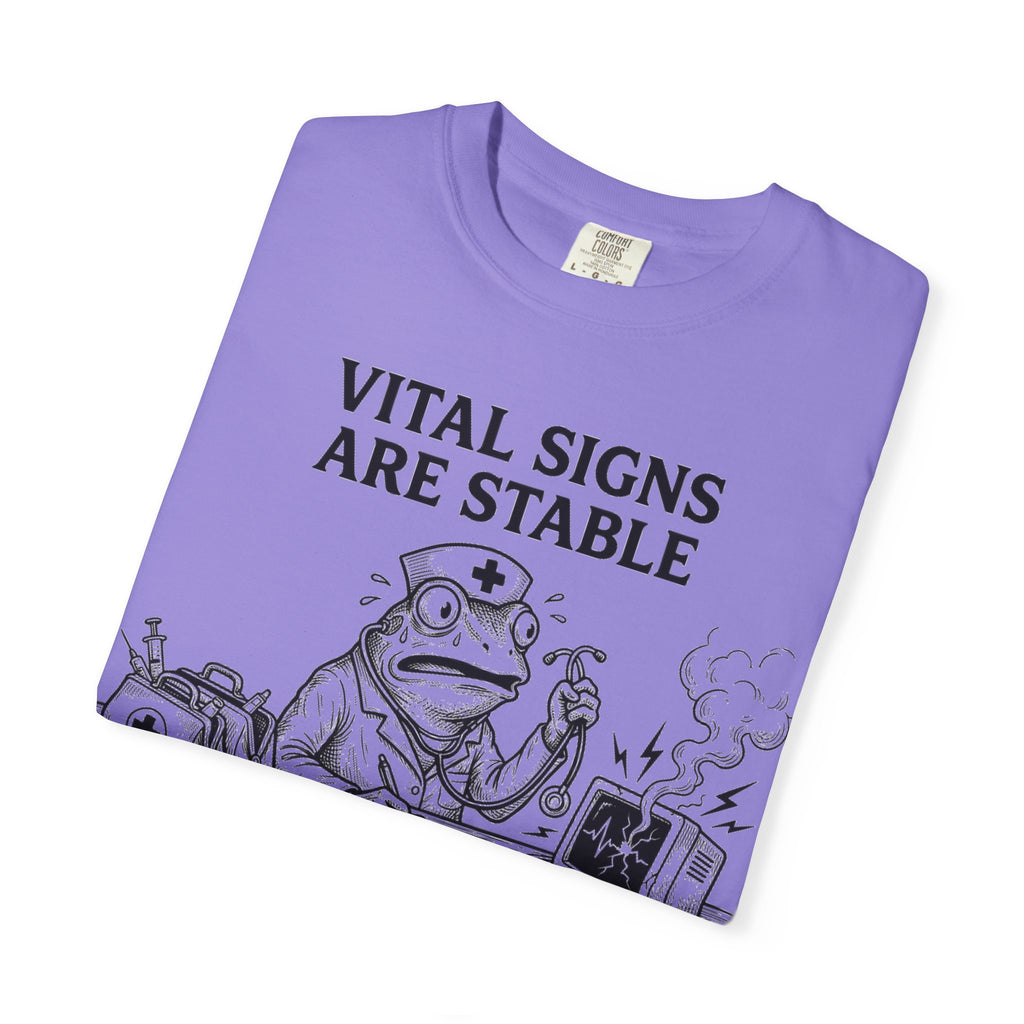 Vital Signs Are Stable I Am Not Shirt, Funny Nurse Frog Tee, Burnt Out RN Shirt, Night Shift Gift