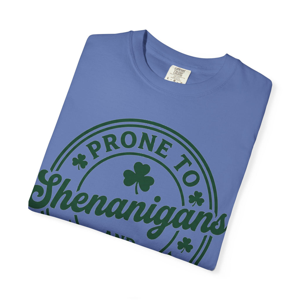 Prone To Shenanigans And Malarkey Bold Shirt, Irish Stamp Badge Tee, Funny St Patricks Shirt, Irish Gift