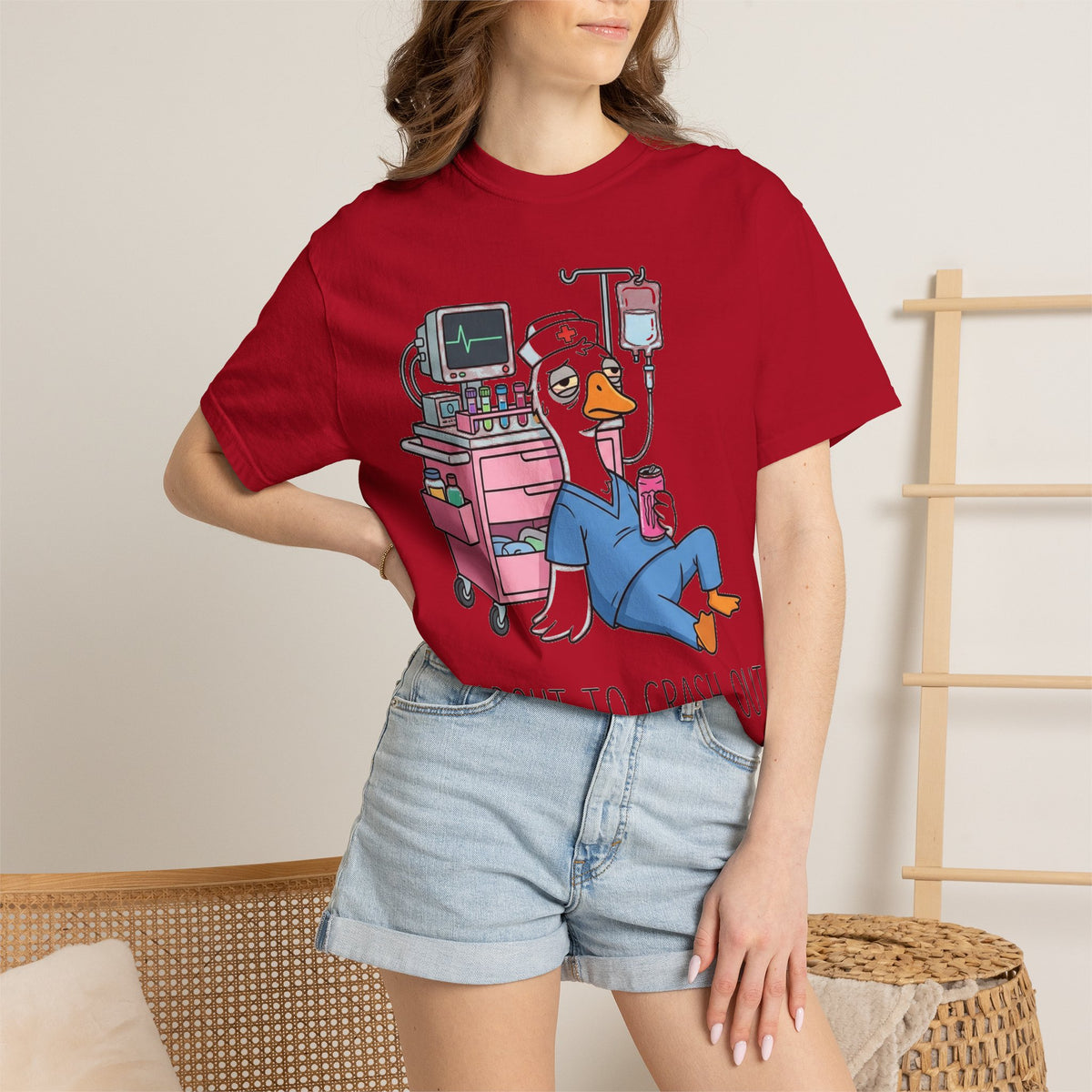 I'm About To Crash Out Shirt, Funny Night Shift Goose Nurse Tee, Burnt Out RN Shirt, Nurse Gift