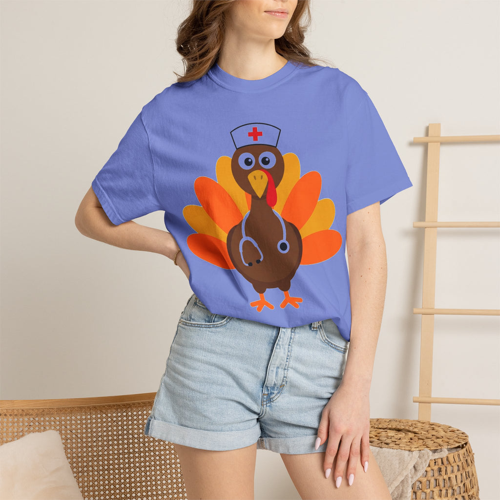 Nurse Turkey Shirt, Funny Thanksgiving Nurse Tee, Stethoscope Turkey Shirt, RN Holiday Gift