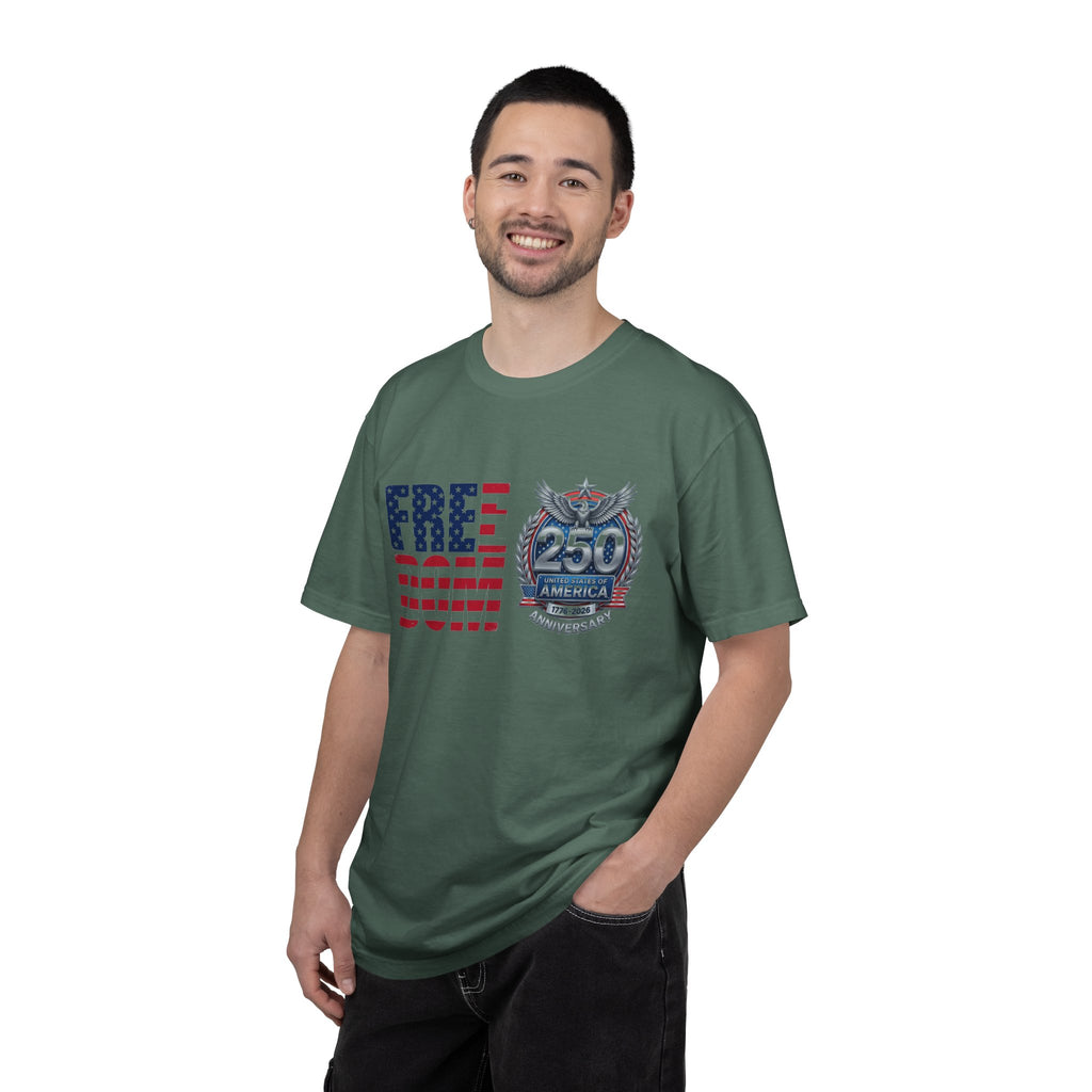 Freedom 250 Stacked Shirt, America Semiquincentennial Crest Tee, Patriotic 1776-2026 Shirt, July 4th Gift