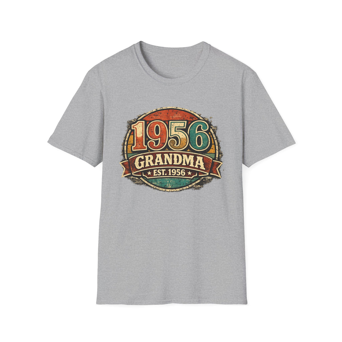 1956 Grandma T-Shirt – Vintage Established 1956 Birthday Gift