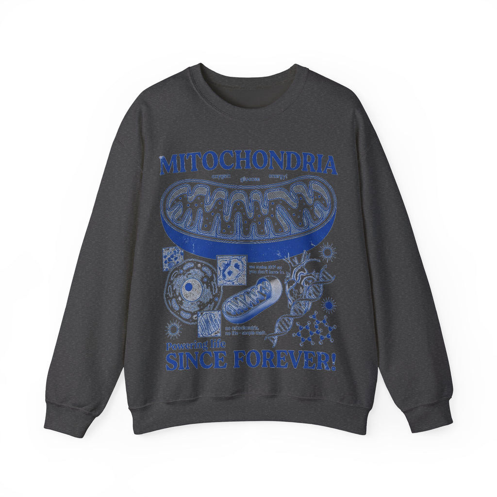 Mitochondria Powering Life Since Forever Sweatshirt, Retro Science Diagram Sweatshirt, Biology Teacher Gift, Science Nerd Sweatshirt, Cell B