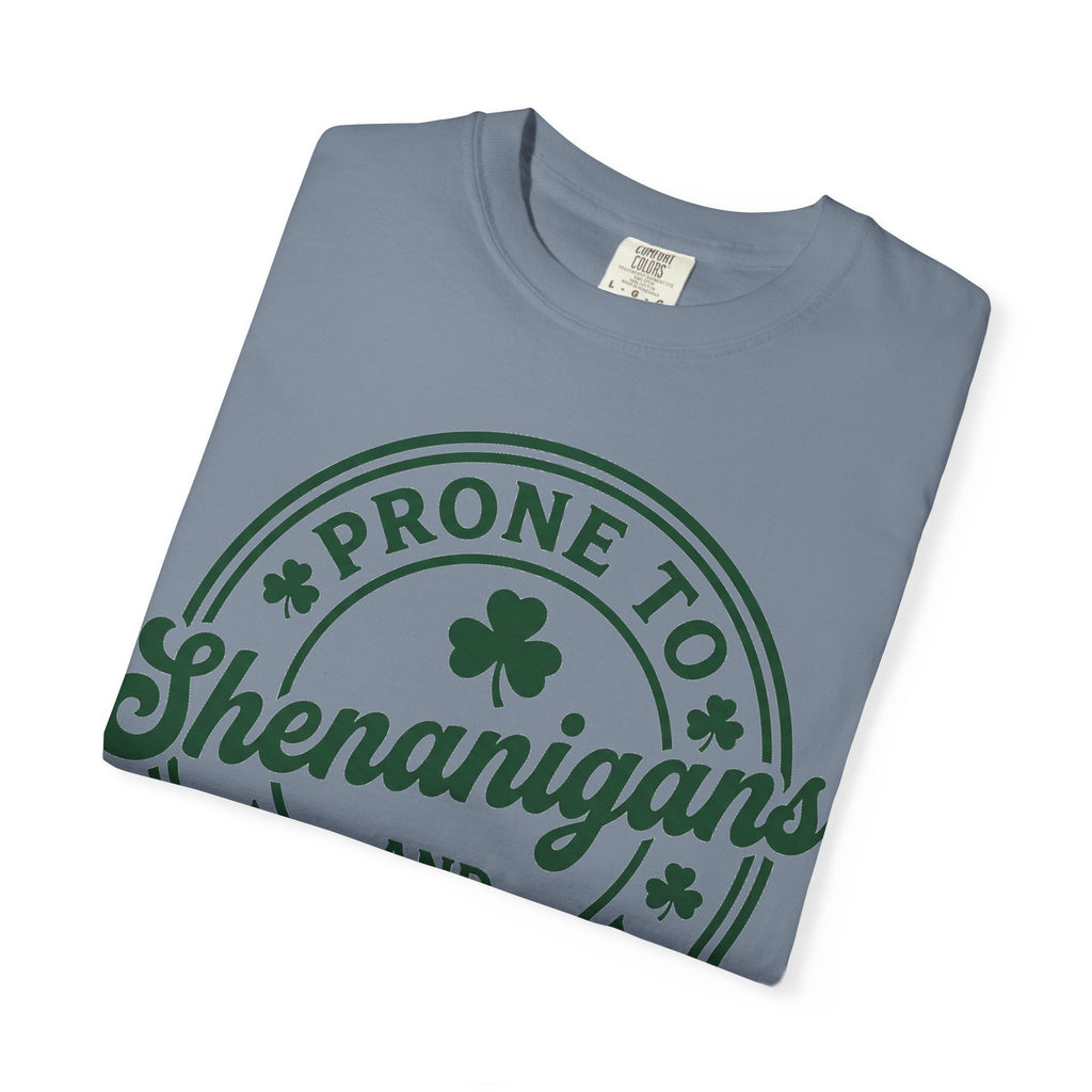 Prone To Shenanigans And Malarkey Bold Shirt, Irish Stamp Badge Tee, Funny St Patricks Shirt, Irish Gift
