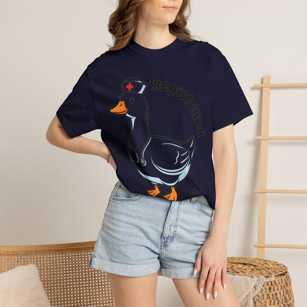 Registered Silly Goose Curved Shirt, Nurse Goose Stethoscope Tee, Funny Nurse Shirt, RN Gift