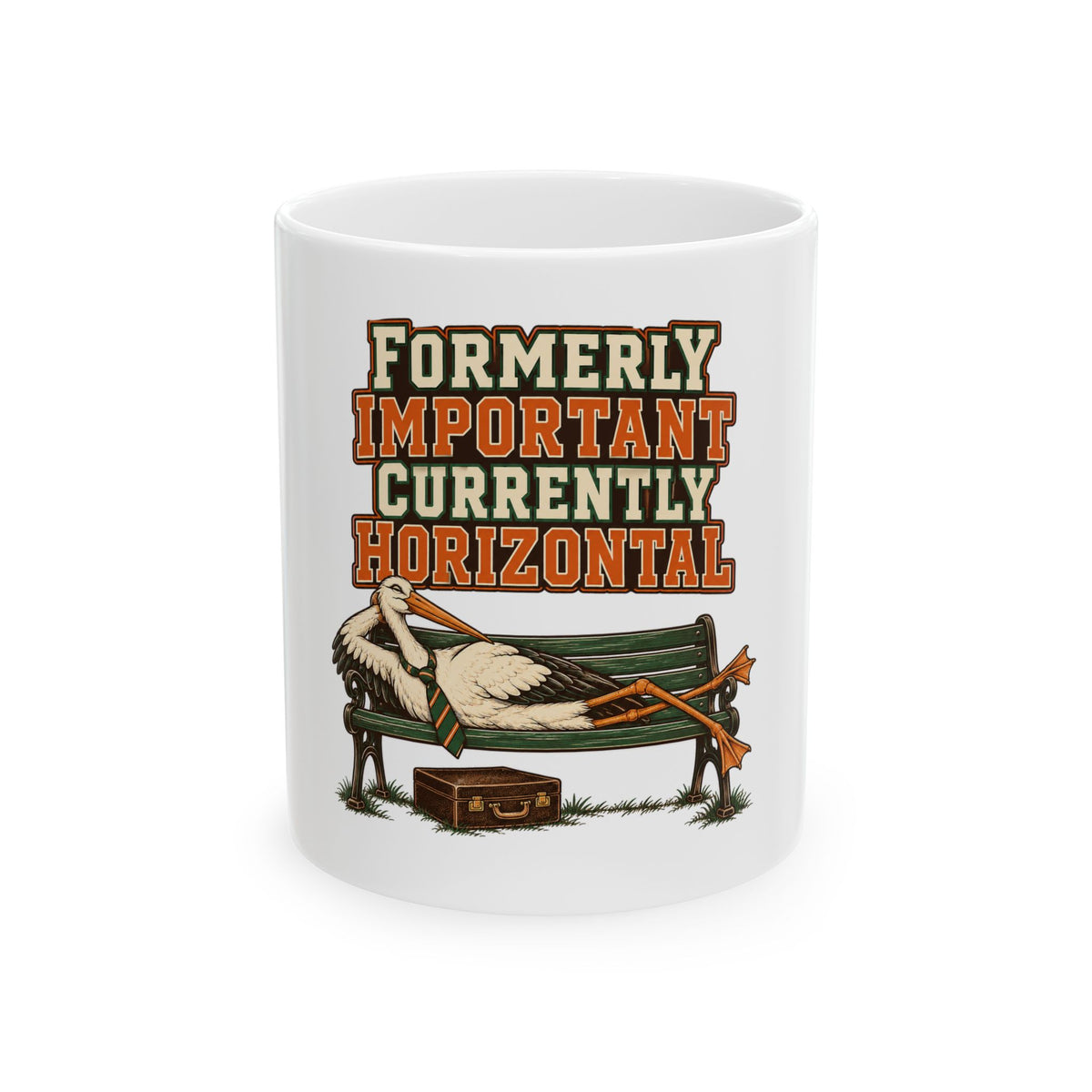 Formerly Important Currently Horizontal Mug, Funny Retirement Gift for Coworker, Retired Christmas Gift, Coffee Mug 11oz 15oz