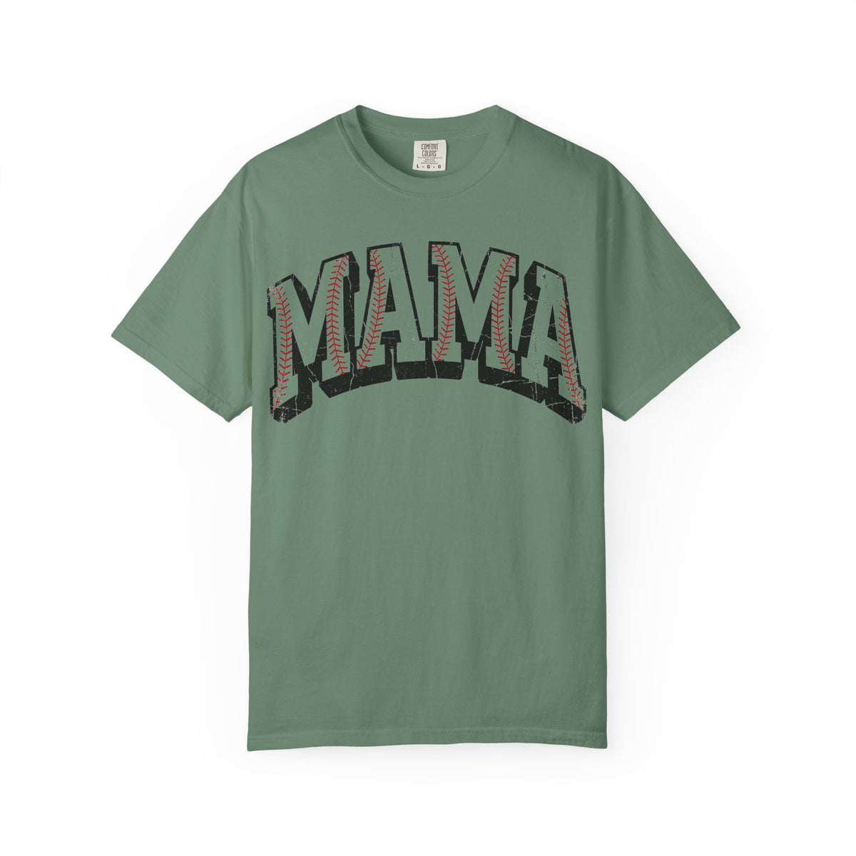 Baseball Mama Shirt, Distressed Baseball Stitch Varsity Tee, Baseball Mom Shirt, Game Day Gift