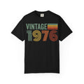 Vintage 1976 Wide Shirt, Retro Striped Birth Year Tee, 50th Birthday Shirt, 1976 Gift