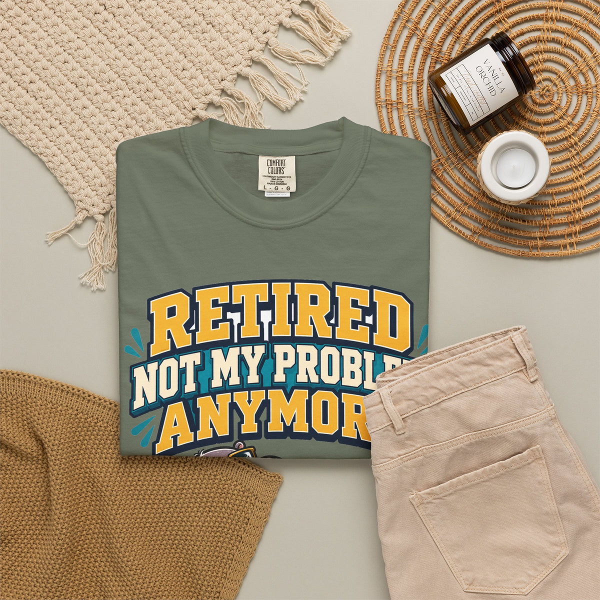 Funny Retirement Shirt For Man Retired Not My Problem Anymore | Funny Retirement Shirt | Sarcastic Quote Shirt | Gift