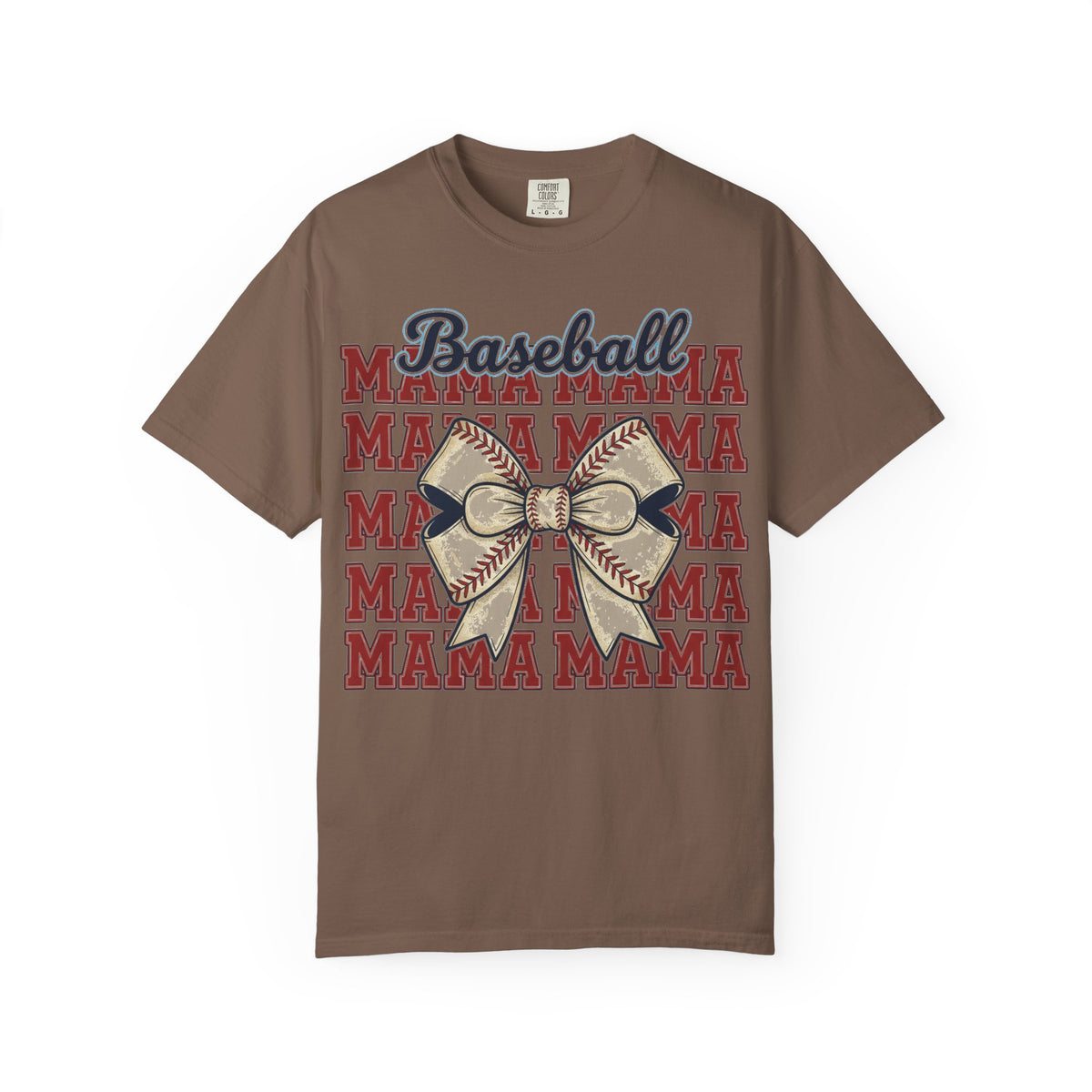 Baseball Mama Big Bow Shirt, Five Row Varsity Mama Tee, Baseball Mom Game Day Shirt, Baseball Mom Gift
