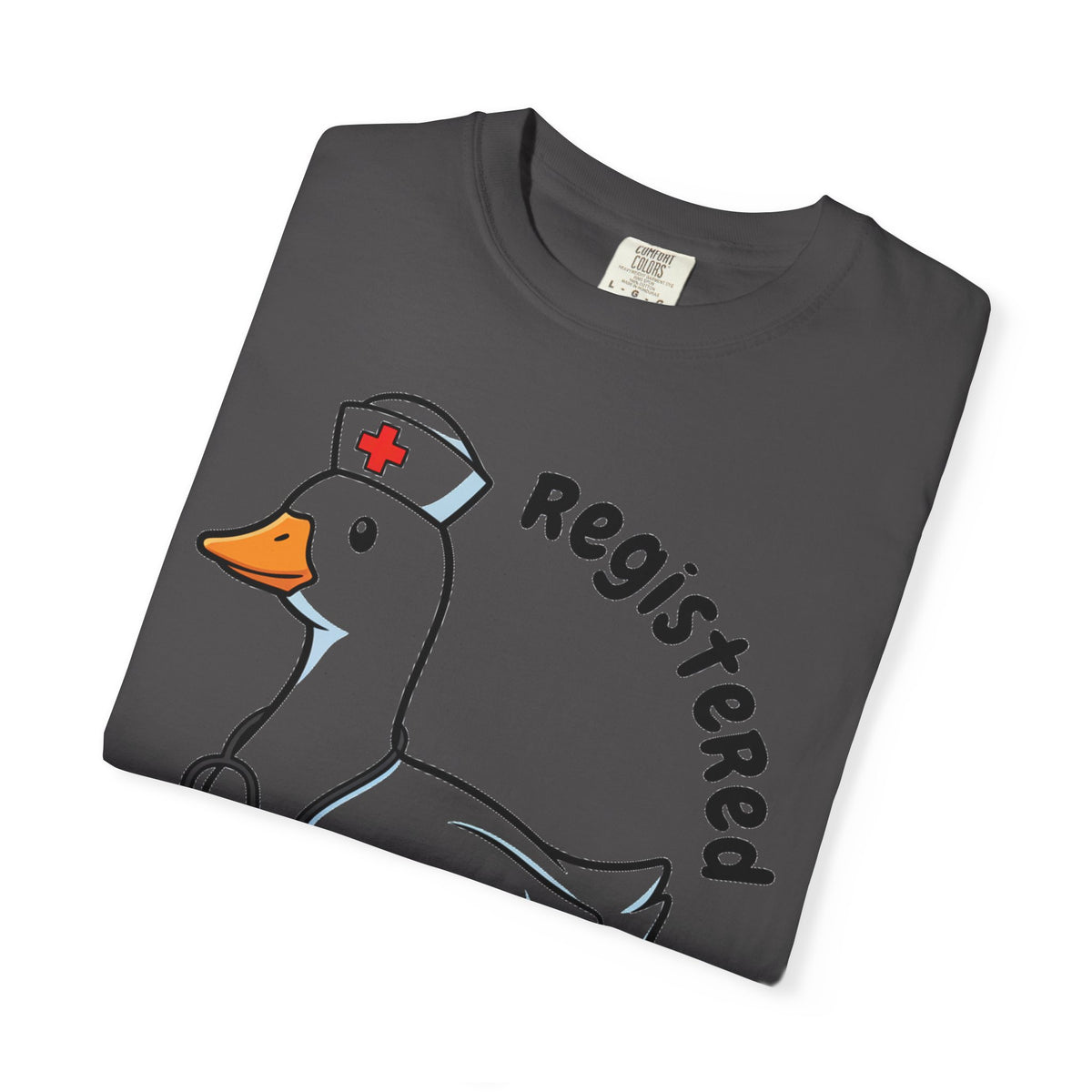 Registered Silly Goose Curved Shirt, Nurse Goose Stethoscope Tee, Funny Nurse Shirt, RN Gift