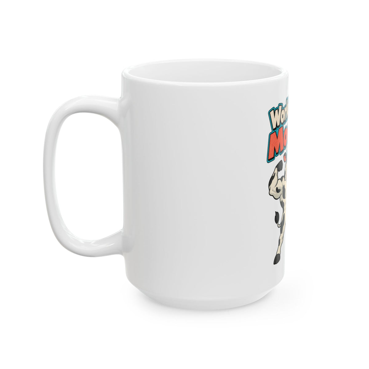 Working On My Mooscles Mug, Funny Gym Lover Gift for Him Her, Workout Christmas Gift, Coffee Mug 11oz 15oz