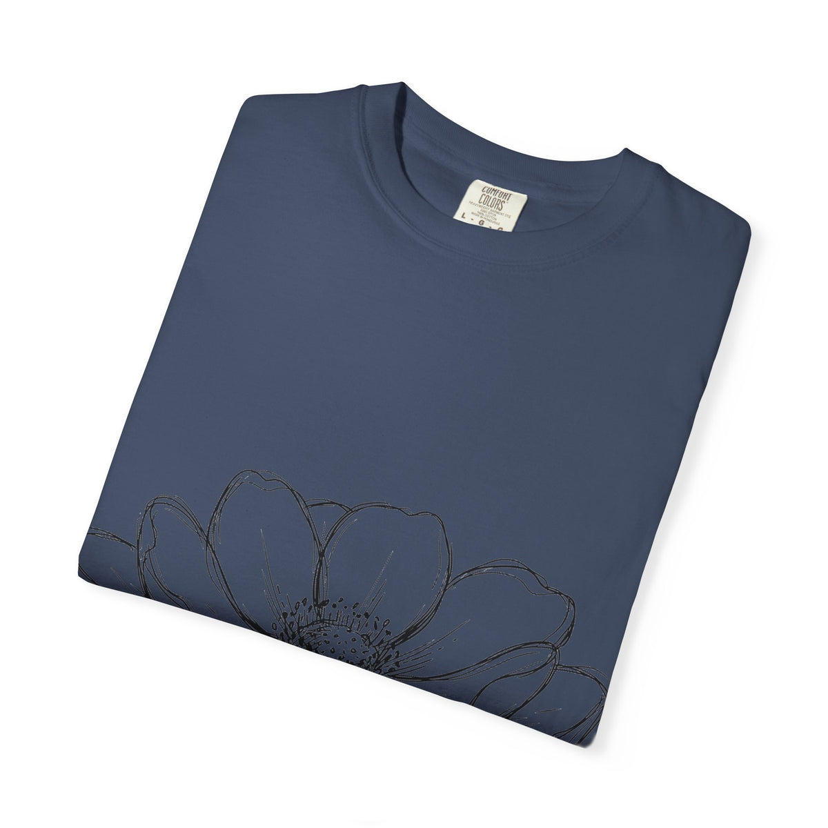 Anemone Flower Line Art Shirt, Minimal Botanical Drawing Tee, Single Bloom Shirt, Plant Lover Gift