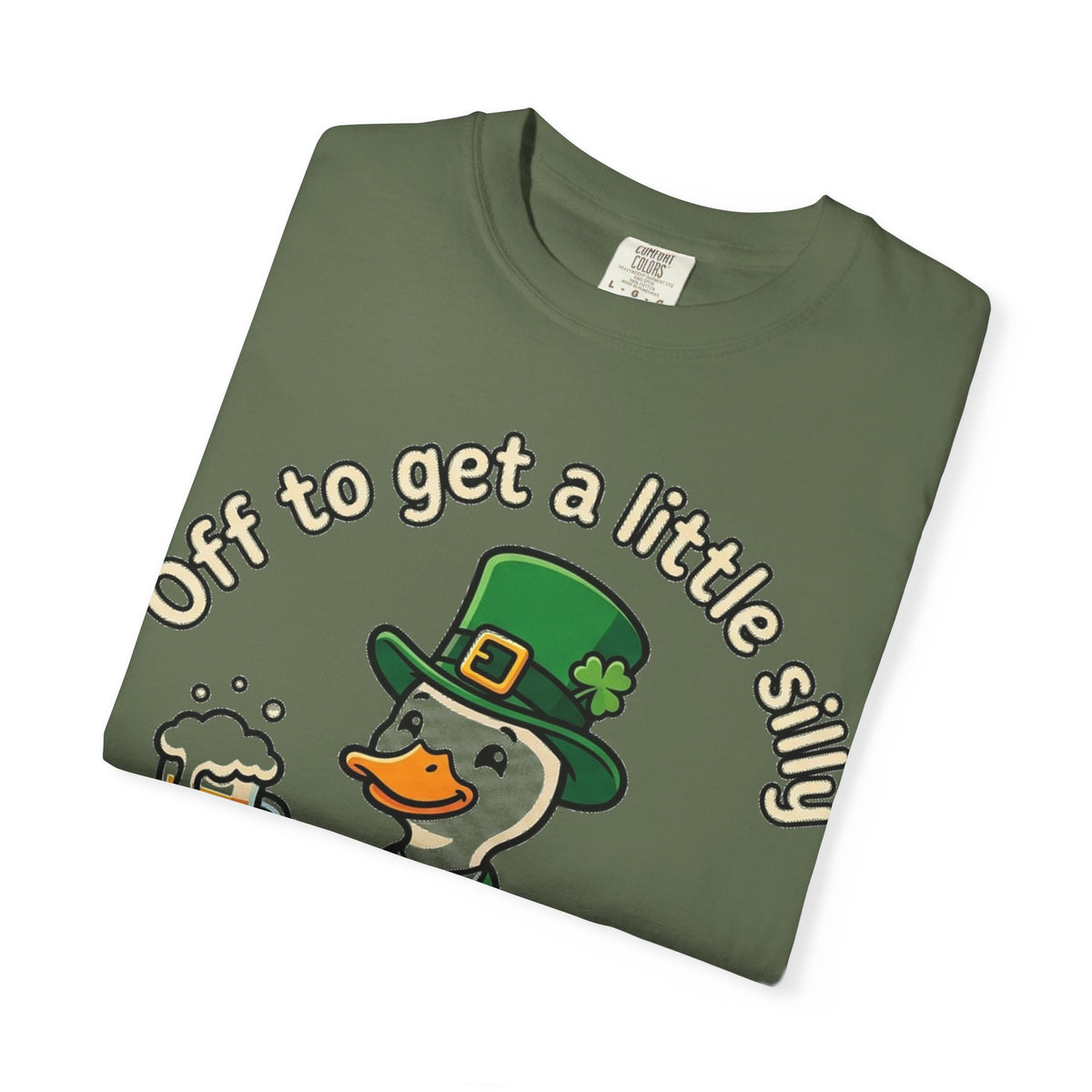 Off To Get A Little Silly Bold Shirt, Leprechaun Duck Beer Tee, Funny St Patricks Day Shirt, Irish Gift
