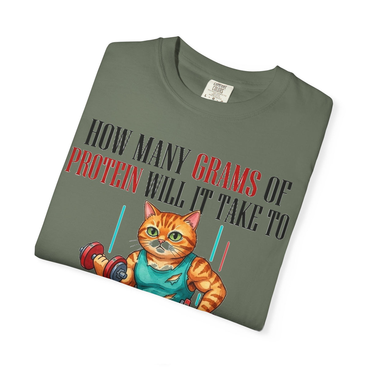 How Many Grams Of Protein Restore The Light In My Eyes Wide Shirt, Buff Gym Cat Tee, Funny Lifting Shirt, Gym Gift