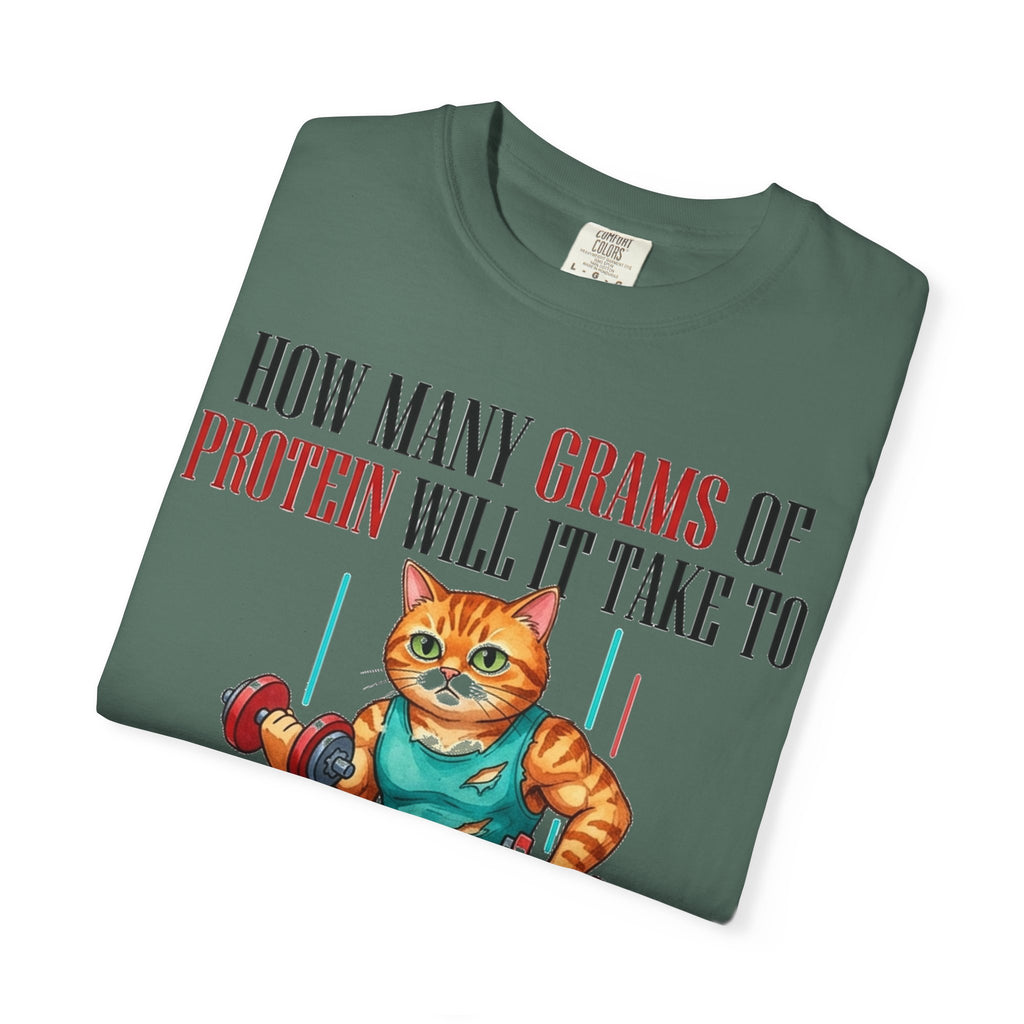 How Many Grams Of Protein Restore The Light In My Eyes Wide Shirt, Buff Gym Cat Tee, Funny Lifting Shirt, Gym Gift