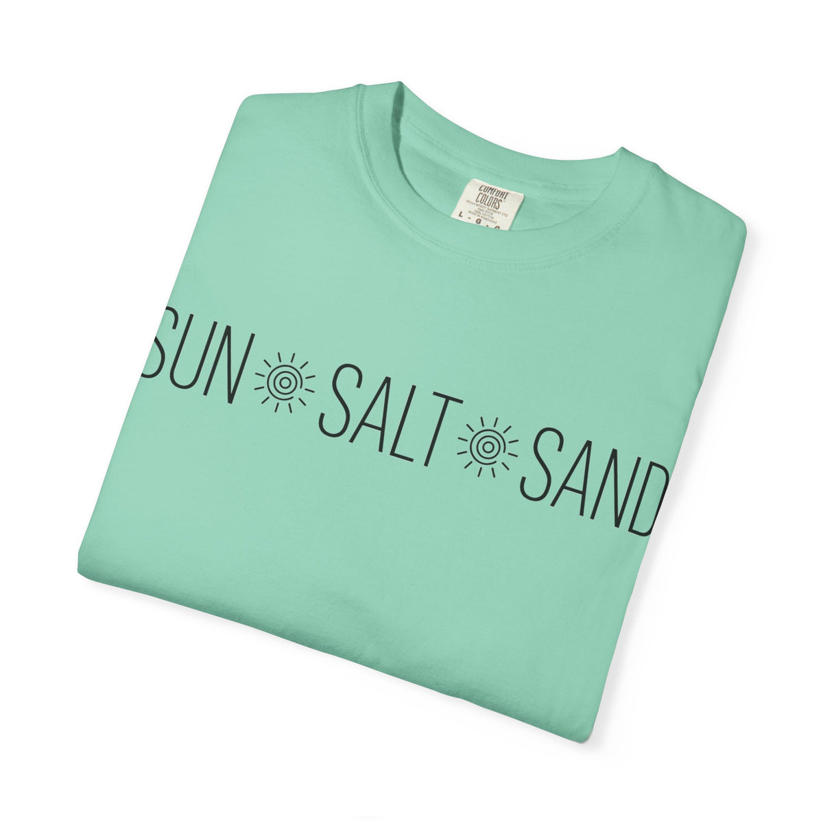 Sun Salt Sand Shirt, Minimal Coastal Typography Tee, Simple Beach Shirt, Summer Gift