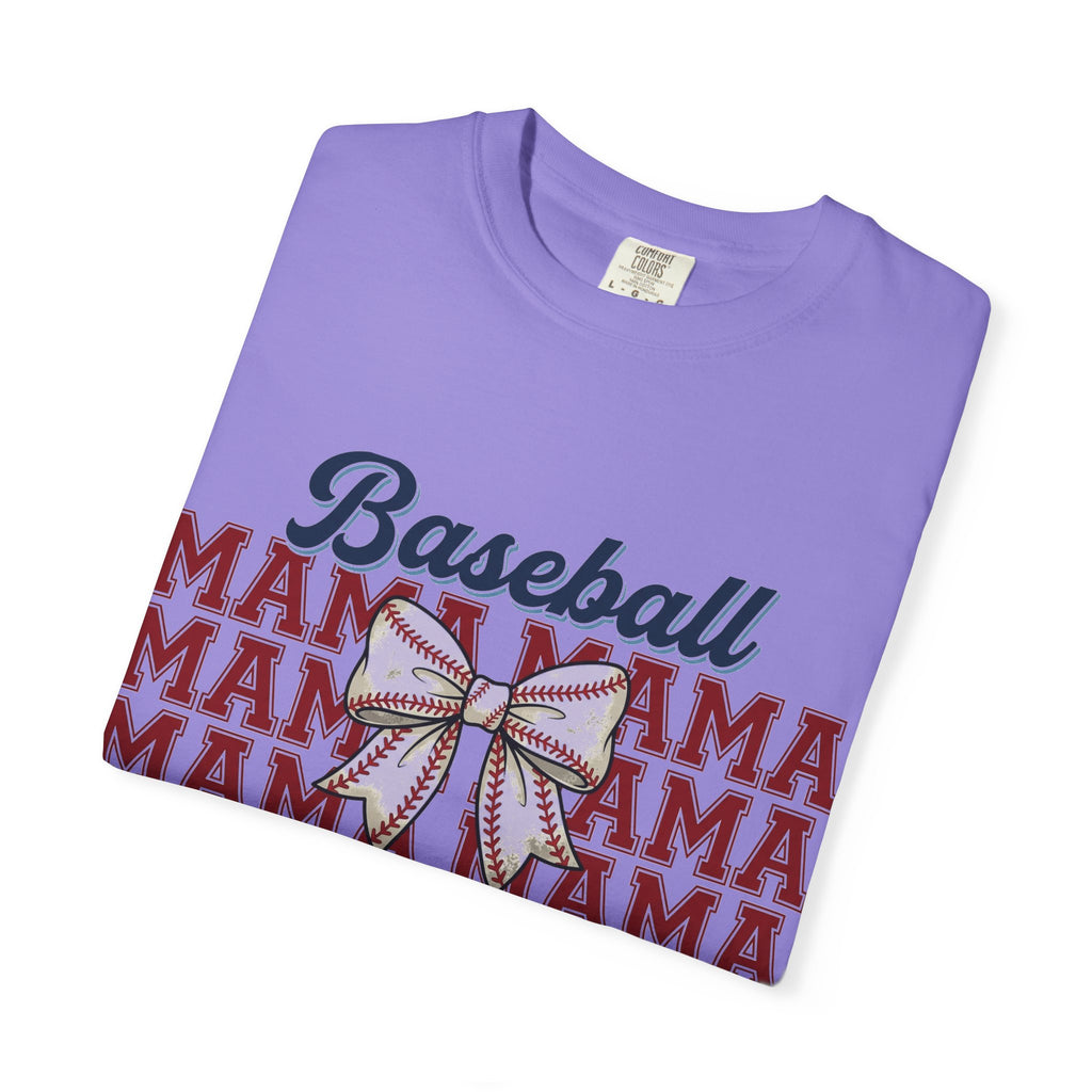 Baseball Mama Three Row Shirt, Varsity Repeat Mama Tee, Baseball Bow Mom Shirt, Little League Gift