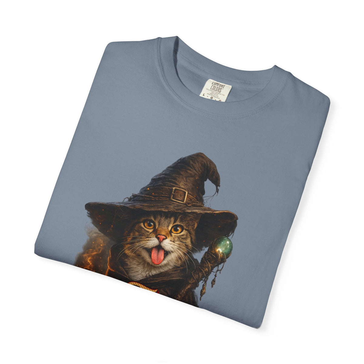 The Purr-fect Spell Shirt, Witch Cat Graphic Tee, Cat Lover Gift