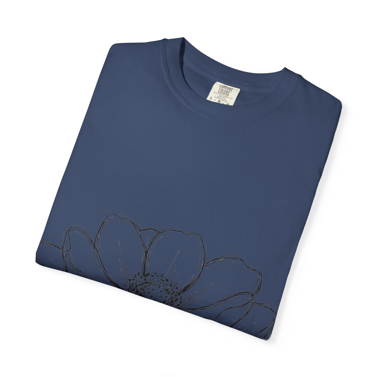 Anemone Flower Line Art Shirt, Minimal Botanical Drawing Tee, Single Bloom Shirt, Plant Lover Gift