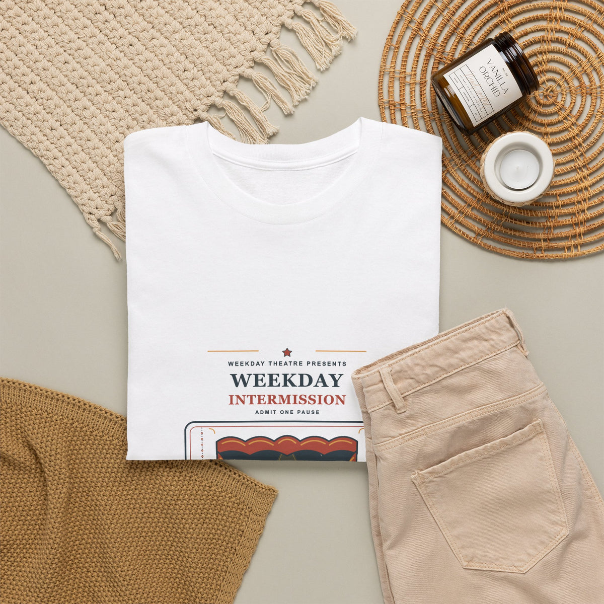 Weekday Intermission T-Shirt — Admit One Pause
