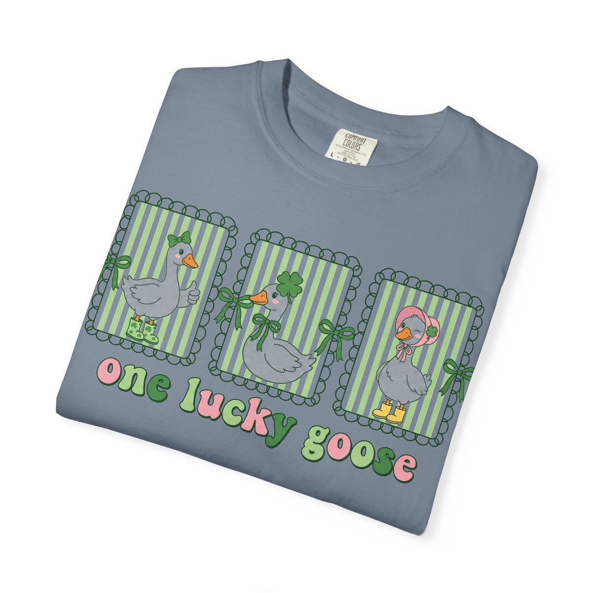 One Lucky Goose Shirt, St Patricks Day Goose Trio Tee, Funny Irish Shirt, Shamrock Gift