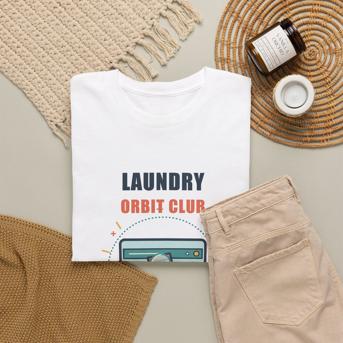 Laundry Orbit Club Tee — Lost in the Spin Cycle