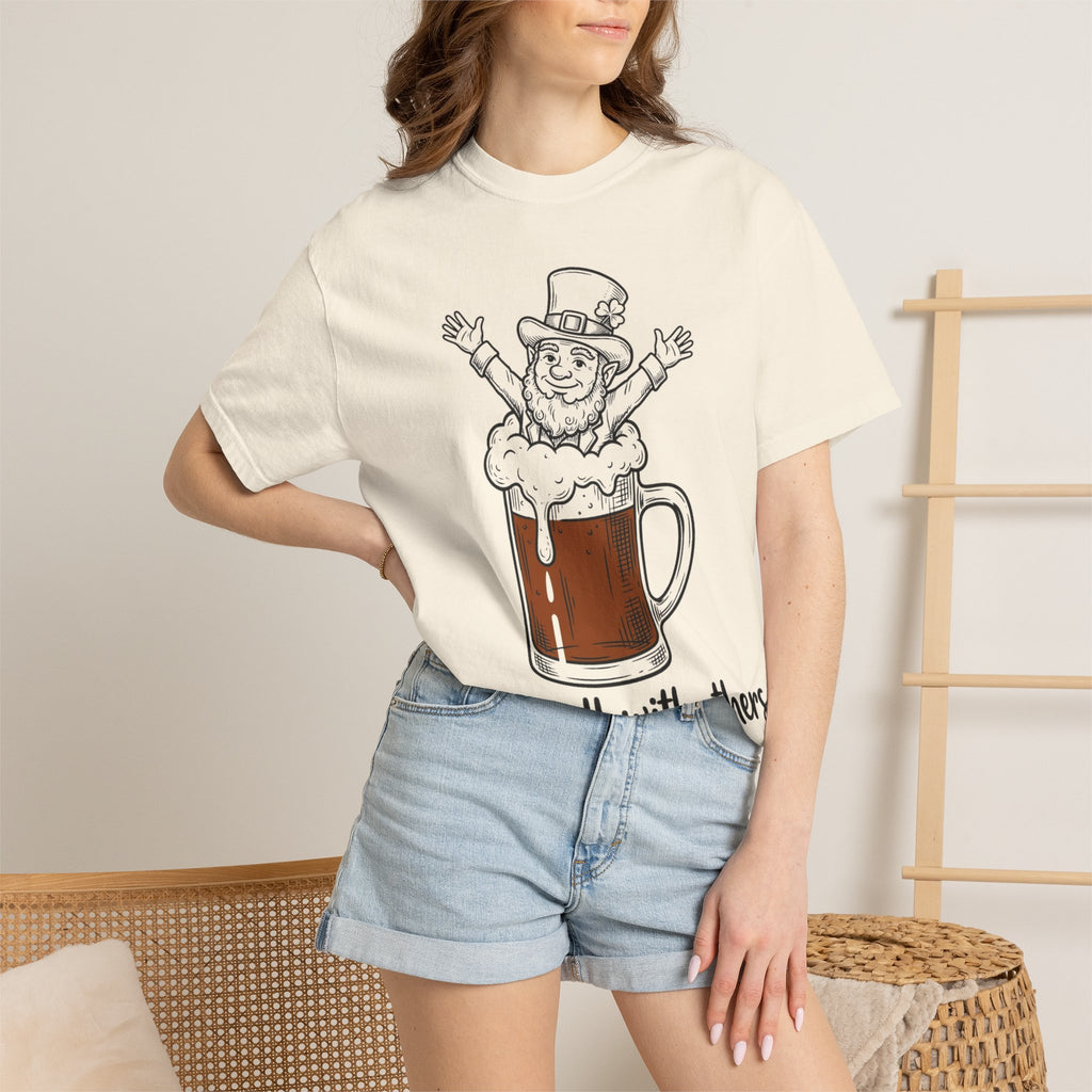 Drinks Well With Others Shirt, Funny Leprechaun Beer Tee, St Patricks Day Pub Shirt, Irish Gift