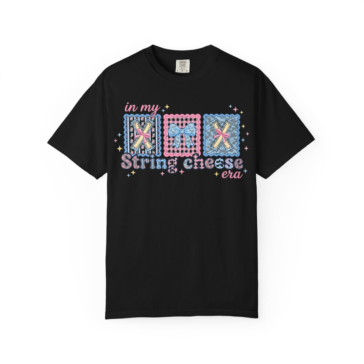 In My String Cheese Era Bow Shirt, Pastel Coquette Snack Tee, Funny Cheese Lover Shirt, Cute Gift