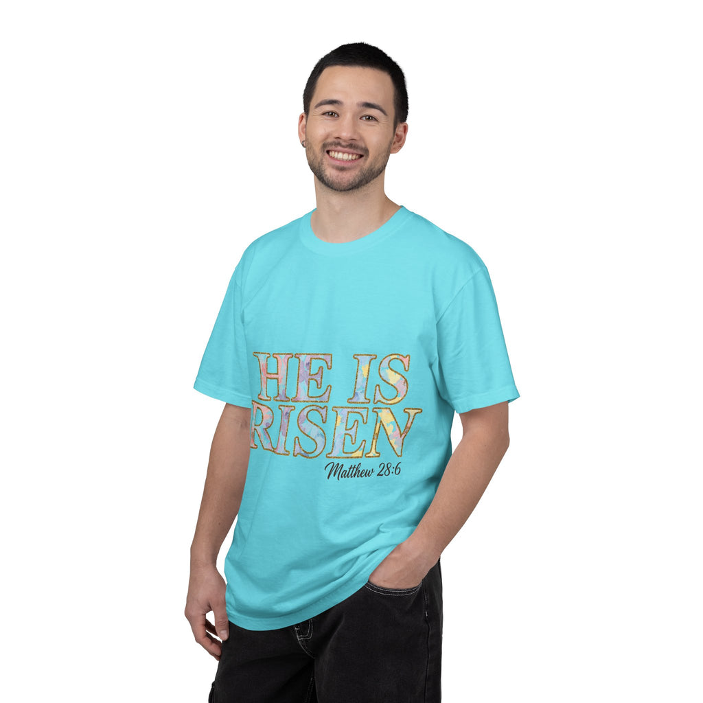 He Is Risen Shirt, Matthew 28:6 Easter Tee, Watercolor Christian Easter Shirt, Faith Gift